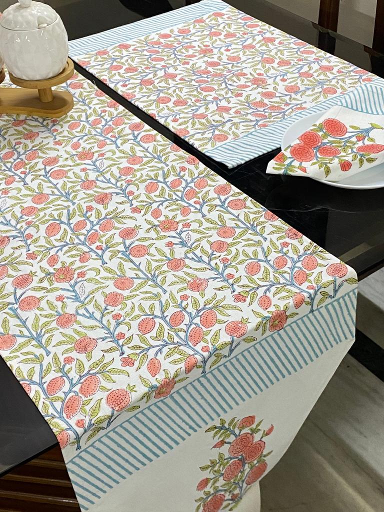 Blockprint Cotton Table Runner