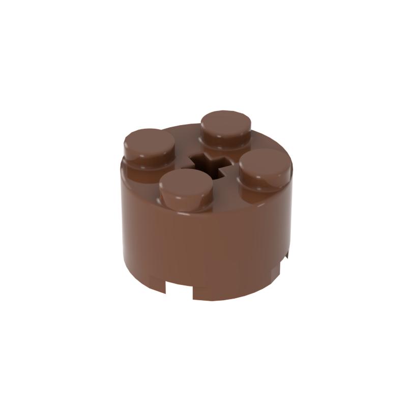 [Funbrick] Кирпич Круглый 2x2 с отверстием для оси 3941 Строительные блоки Игрушки Дети Сувенир Ролевая игра Декор Мальчик Девочка Город MOC
