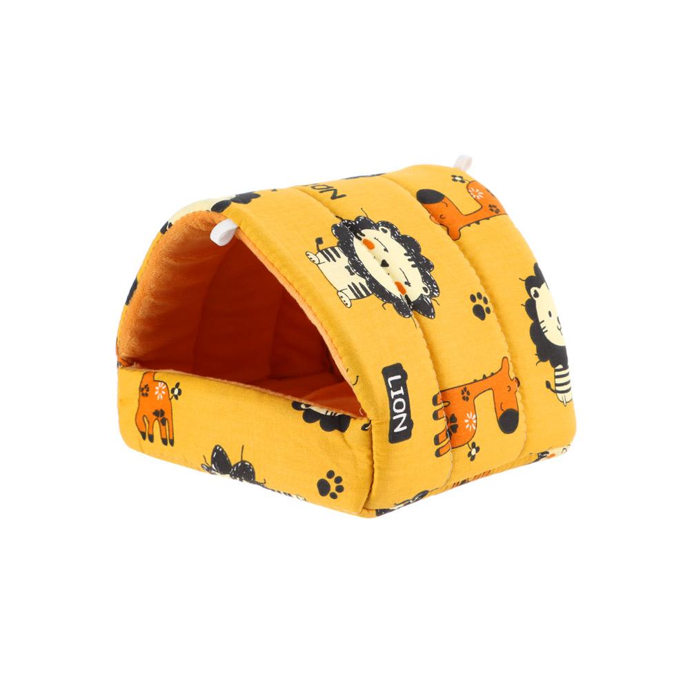 Cute Winter Comfortable Mini Cage Guinea Pig Nest Small Animal Sleeping Bed Hamster House Warm Mat