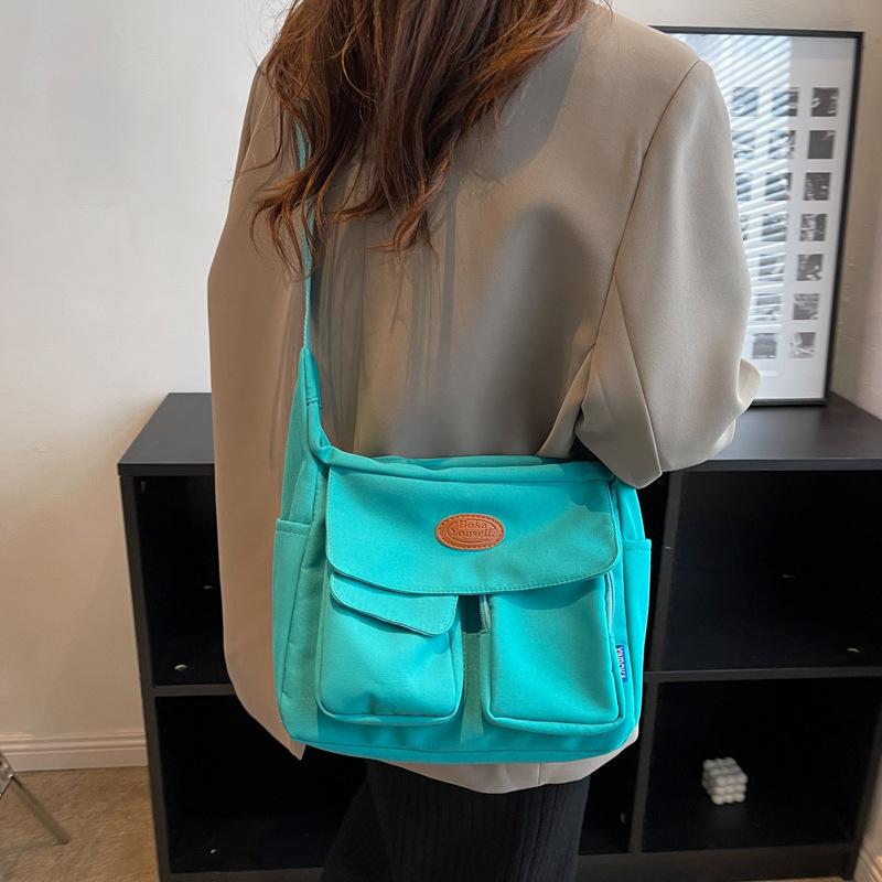 Корейская ins студенческая сумка-портфель винтажная сумка-мессенджер японская Харадзюку девушка софт-девочка плечевая холщовая сумка простая