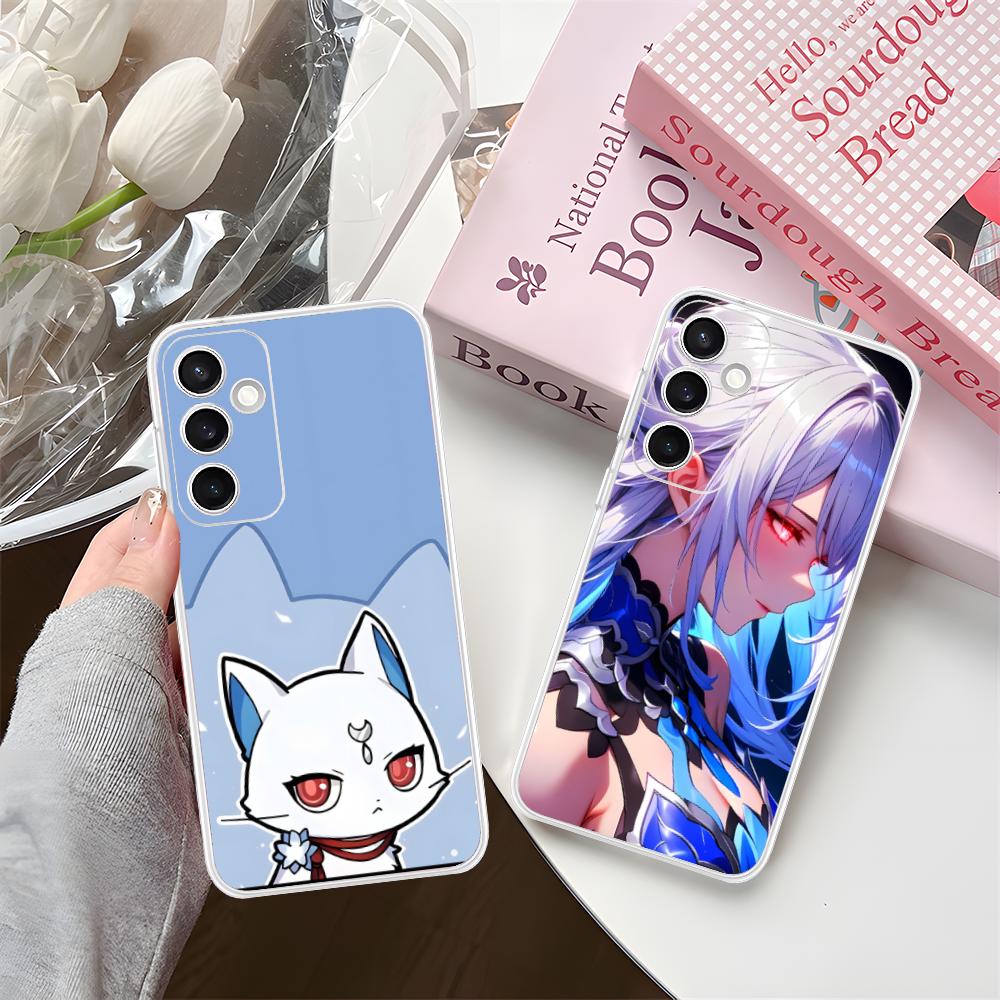 Прозрачный чехол HSR Jingliu для Samsung Galaxy S25 S24 S23 S22 S21Plus FE Ultra Цветная накладка