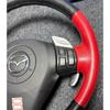 For Mazda RX-8 RX8 2004-2008 ize Hand-stitched Fully Covered Red Leather Car Steering Wheel Cover Car Interior