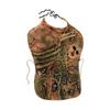 Latex Fake Belly Prop for Halloween Party Horror Pregnant Stomach Costume Realistic Skin Texture Prank Cosplay Accessory