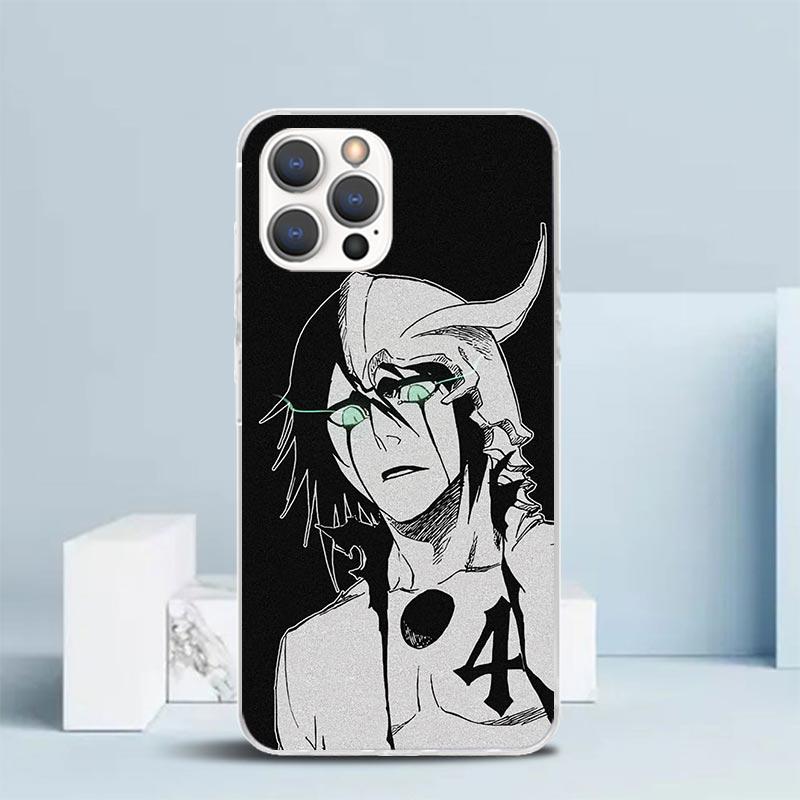 Bleach Улькиорра Сифер 4 Мягкий Чехол для iPhone 16 17 Air 15 14 Pro Max 16E Чехол для Телефона 13 Mini 12 11 7 SE 8 С рисунком Подходящий Cas