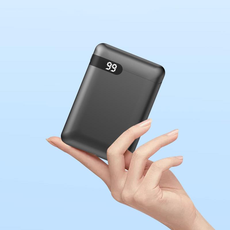 Мини-портативный аккумулятор емкостью 10000 мАч со светодиодным дисплеем, идеально подходит для путешествий, возможен индивидуальный логотип