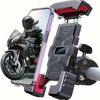 Bike Phone Holder, Motorcycle Phone Mount - Handlebar Cell Phone Clamp, Scooter Phone Clip for Smartphones 4.7" To 6.8"