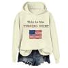 Ladies Fashion Casual Long Sleeve Printed Round Neck Hoodie Pullover Top