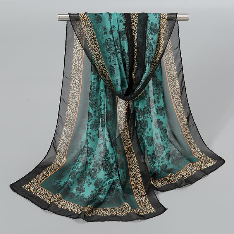 Новые шифоновые шарфы в индийском стиле, женские, дышащие, тонкие, из имитации шелка, женский платок и накидки, женский хиджаб с принтом, шаль