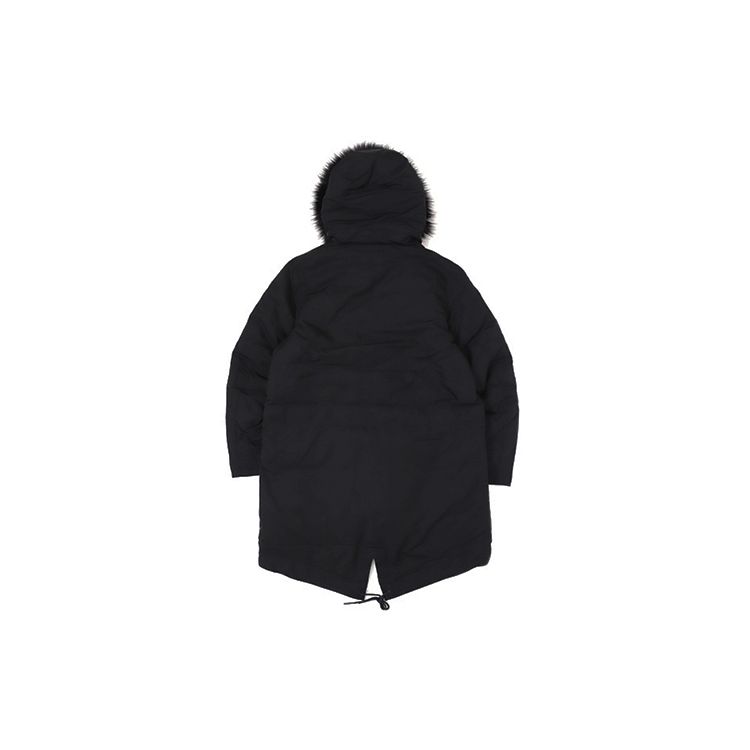 Nike Спортивная одежда Пуховик Теплый пуховик средней длины с капюшоном Мужская верхняя одежда Черный BV4752-010