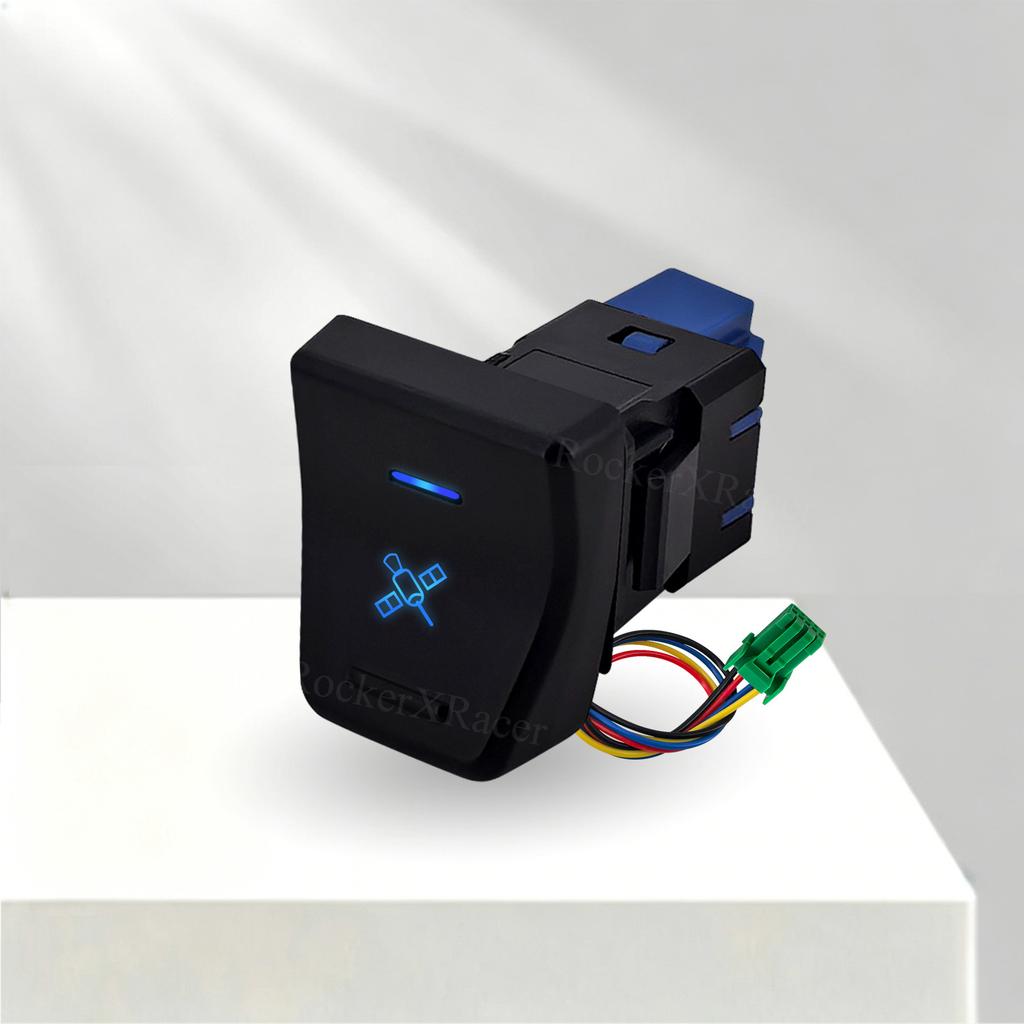 Car GPS Spot Fog Light Push Switch 12V ON OFF Button with Wire for Toyota