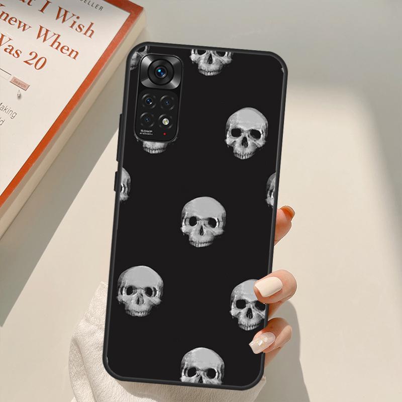 Забавный чехол с черепом для Xiaomi Redmi Note 11 10 Pro 8 9 9S 10S 11S 9A 9C 10A 10C K40 K50 игровой чехол