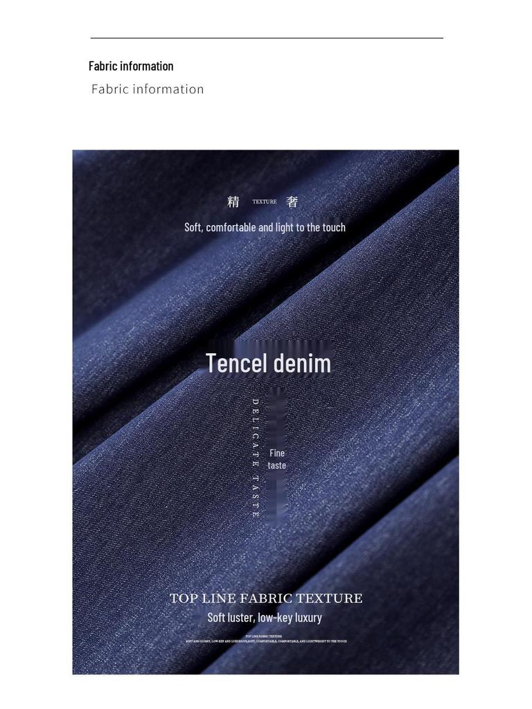 Женское синее джинсовое платье-рубашка для работы, стройнящее талию - Весенняя мода