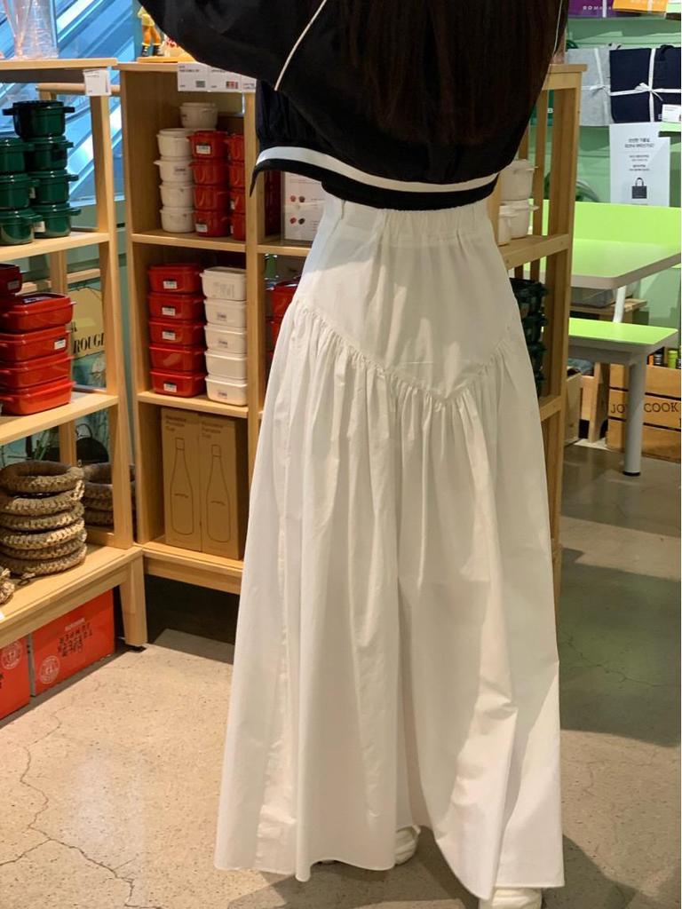 Korean Chic Retro High-Waisted Plaid Midi Skirt - Summer 2025 Versatile Slimming Design for Women