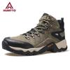 Waterproof Trekking Sneakers for Men Winter Leather Hunting Outdoor Hiking Shoes Sport Walking Tactical Safety Boots Mens