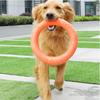 BOOTEELY 1pc Orange Dog Toys Pet Flying Disk Training Ring Puller EVA Interactive Training Ring Puller Resistant for Dogs