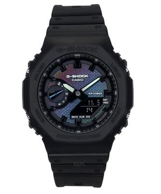 G-Shock аналоговые цифровые часы с ремешком из био-смолы, многоцветный циферблат, кварцевые часы GA-2100RW-1A 200M для мужчин