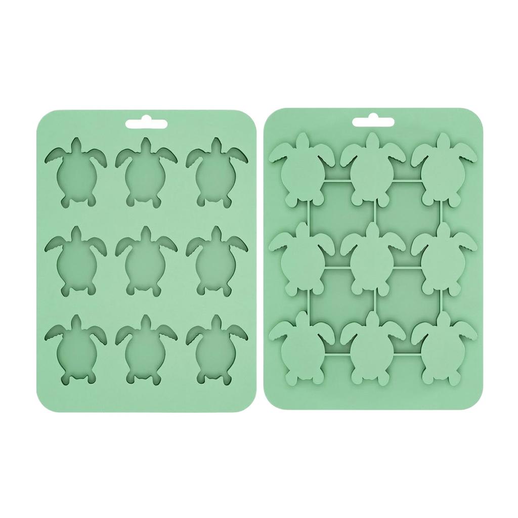 Animals Ice- Mold - Ocean Animals Turtle,Dolphins,Penguins,Silicone Mold For Baking Muffin Cake, Chocolate,Candy, Soap