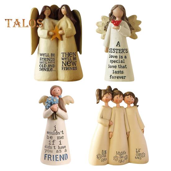 Украшение ангела, изысканное мастерство, статуя ангела дружбы, скульптура ангела из смолы для дома