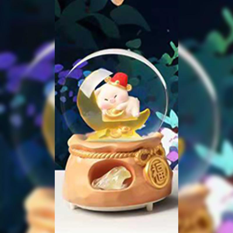 Астронавт Хрустальный шар Музыкальная шкатулка Украшение - Студент Снежный шар Подарок на день рождения