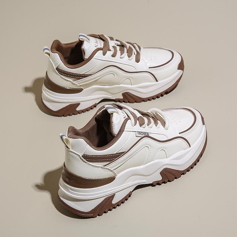 Fashion Women Walking Sneakers Lace Up Chunky Shoes Breathable Shoes Wedge Casual Tennis Platform Sports Designer Shoes