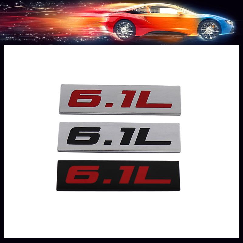 Premium 6.1L 6.1 L for Universal car Engine Hood Fender trunk Tail Rear Bonnet Nameplate Decal Emblem Badge Sticker