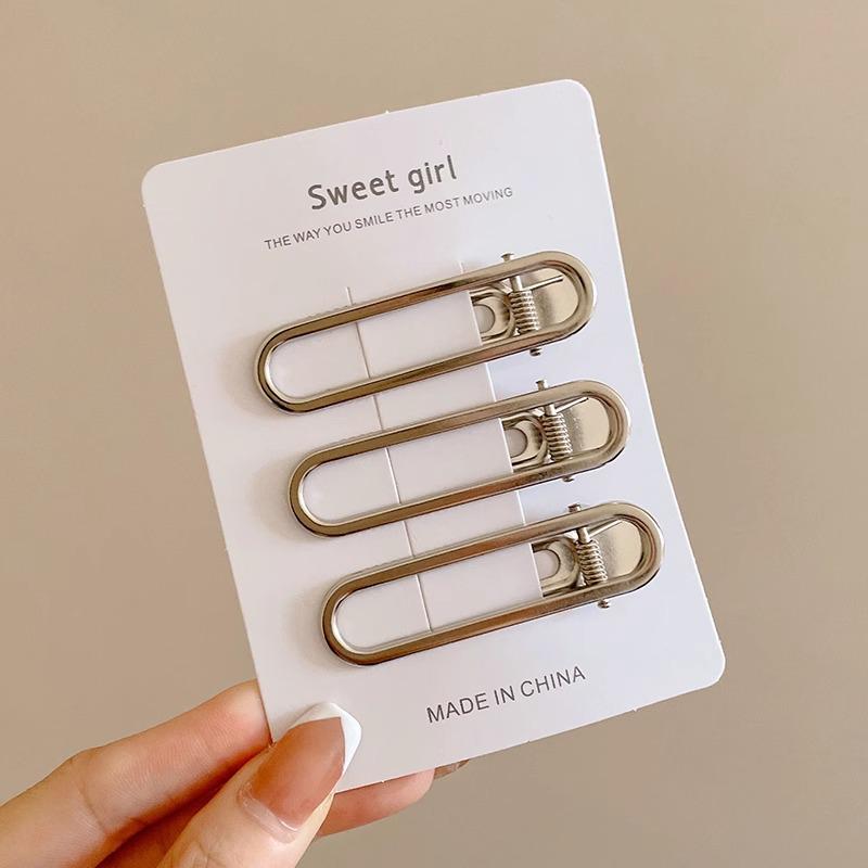 Осенне-зимняя заколка для волос «Кофе»: Женские бесшовные клипсы-уточки, BB и для челки