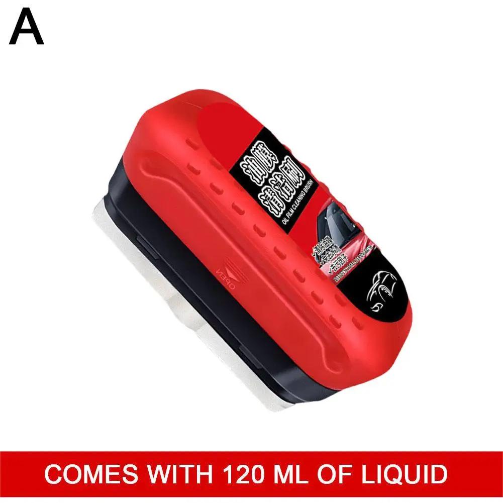 100 мл очиститель для автомобильных стекол, губка для чистки автомобильных стекол, средство для ухода за внутренней частью передней части автомобиля, щетка для полировки лобового стекла U9F5