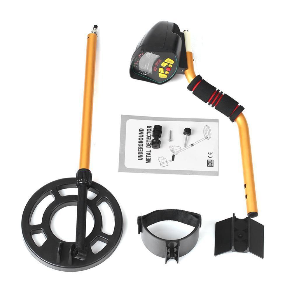 Металлоискатель водонепроницаемый MD-3010II Глубокий чувствительный поисковый детектор с ЖК-дисплеем