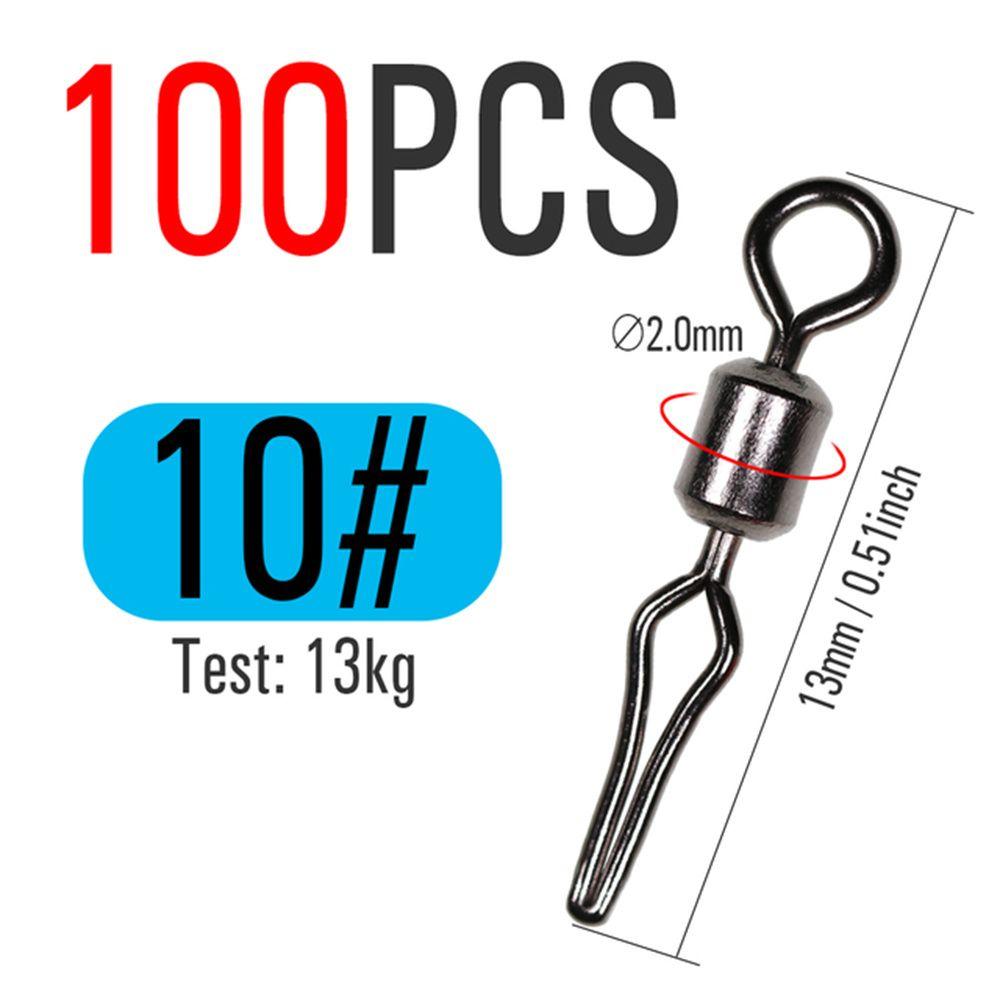 Swivel Fast Lock Swivels With Side Line Clip Fishing Hanging Snap Fishhooks And Crap Connector