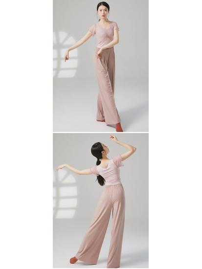 Женский топ с коротким рукавом для современного танца