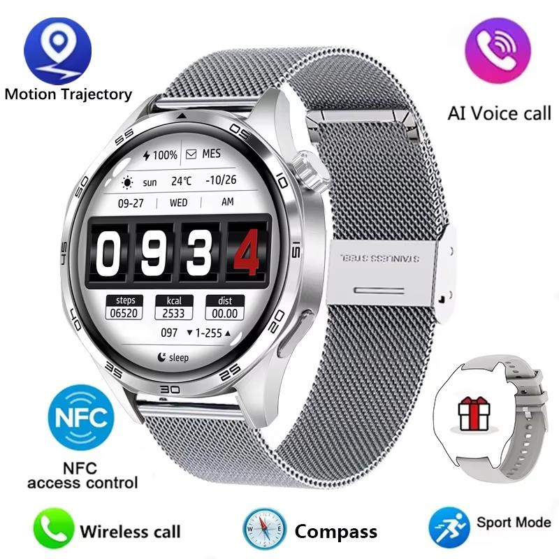 2025 New GT5 PRO Smart Watch Men Watch 5 Pro AMOLED HD Screen Bluetooth Call GPS Trajectory NFC Heart Rate Compass SmartWatches
