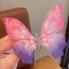 Hairpin Gradient Color Butterflies Decor Hair Clip with Imitation Pearls Exquisite Appearance Hair Pin Hair Accessories