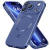 Магнитный чехол для телефона для iPhone 17 Pro Max/17 Pro/17, Ударопрочный бампер с защитой от падений и защитой объектива камеры, Матовый металлик
