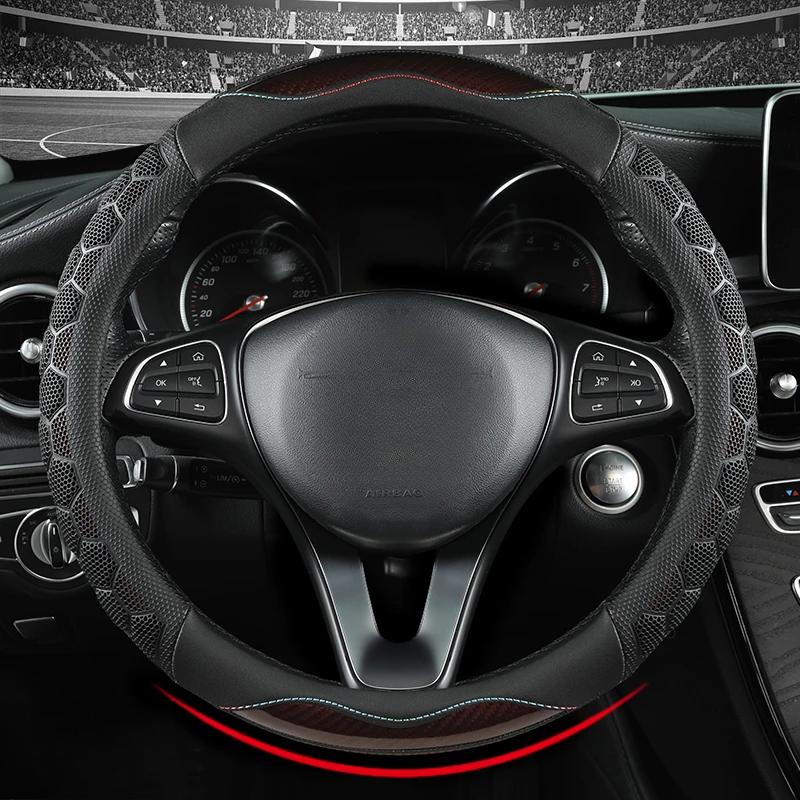 Anti Slip Silicone Steering Wheel Covers 38cm Universal Car Steering Wheel Cover Steering Wheel Decoration Non Slip Handle Cover
