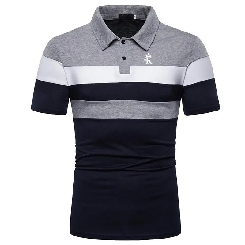 Мужская теннисная рубашка поло повседневная с коротким рукавом деловая