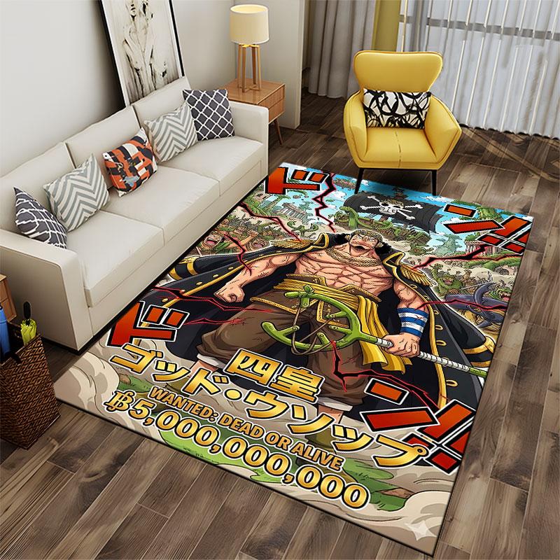 Pirate Warrior Anime Pattern suitable as a non-slip mat for the living room or bedroom sofa