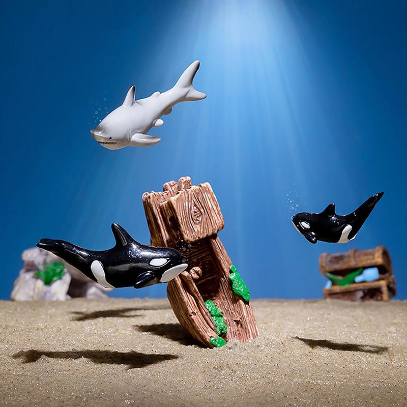 Мини-аквариум с имитацией кита, черепахи, аквариума, микропейзажа, домашнего рабочего стола, приборной панели автомобиля, украшений