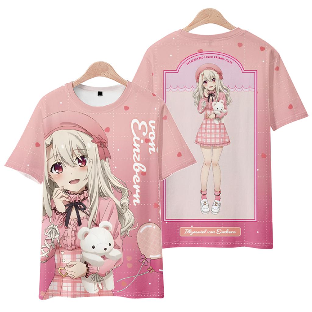 Game Cosplay Fate/kaleid liner Prisma Illya Summer Anime T Shirt Summer Men T-Shirt