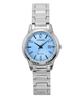 Elegance Stainless Steel Light Blue Dial Eco-Drive FE1241-71L Women's Watch