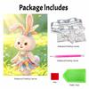Disney 5D DIY Pearl Painting Kit, Cute Bunny Home Bedroom Wall Decor Crafts Handmade Gift Pearl ArtDiamond Painting