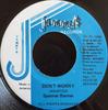 7inch Record SPANNER BANNER - Don't Worry NONE Jammy's Records 1995 Jamaica Reggae, Ska & Dub Used