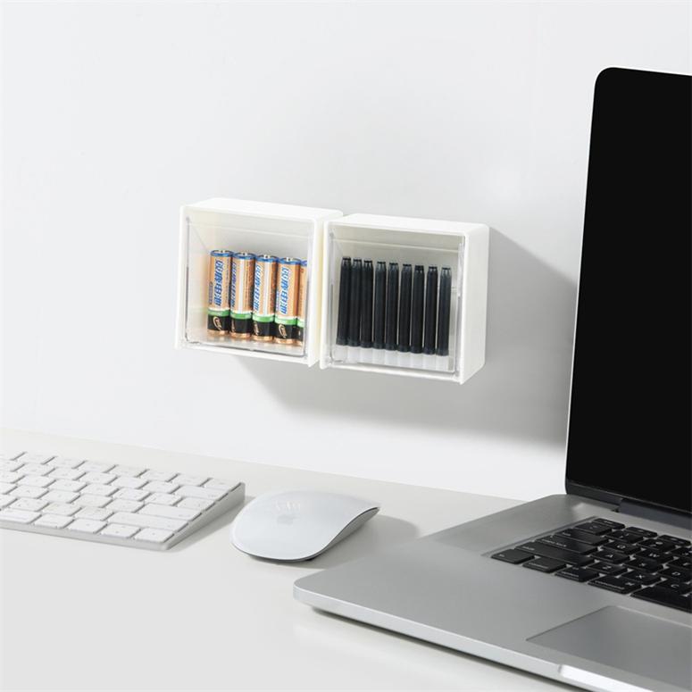 Домашняя ванная комната пылезащитный настенный органайзер с откидной крышкой без перфоратора нить для тампонов косметика коробка для хранения домашних принадлежностей