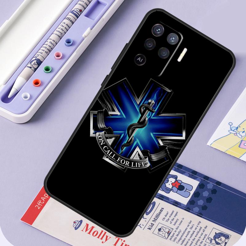 EMT EMS Medical Rescue For Oppo A60 A80 A40 A94 A74 A54 A15 A18 A38 A58 A78 A98 A16 A76 A96 A57 A17 A77 A5 Pro Case
