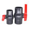 UPVC Deep Gray Adhesive Socket Ball Valve