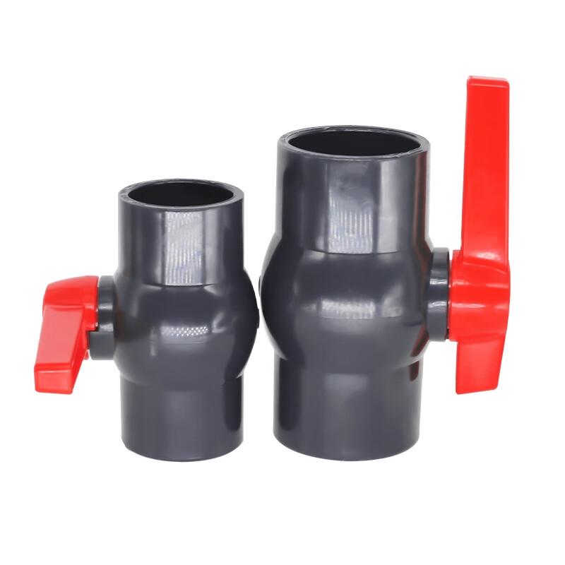 UPVC Deep Gray Adhesive Socket Ball Valve