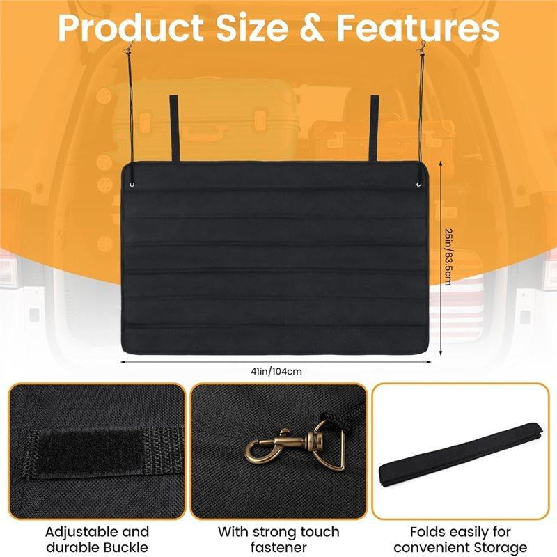 Universal Foldable Bumper Guard For Car SUV Truck, Large 41X25 Inch Rear Bumper Protector