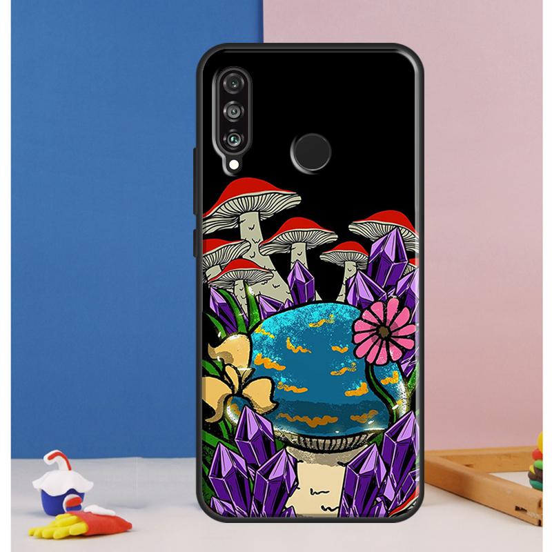 Психоделический Грибной Лягушачий Чехол Для Huawei Nova Y73 Y72 Y70 Y90 Y60 Y61 Y91 12s 12i 11i 8i 9 10 SE P30 P40 Lite P60 Pro