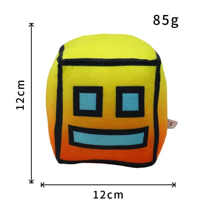 /*2026 Geometry Dash Кубик Плюшевые Игрушки Маленькая Подушка Набитая Плюшевая Кукла Квадратный Подвеска Игра Милый Домашний Декор Детский Подарок на День Рождения