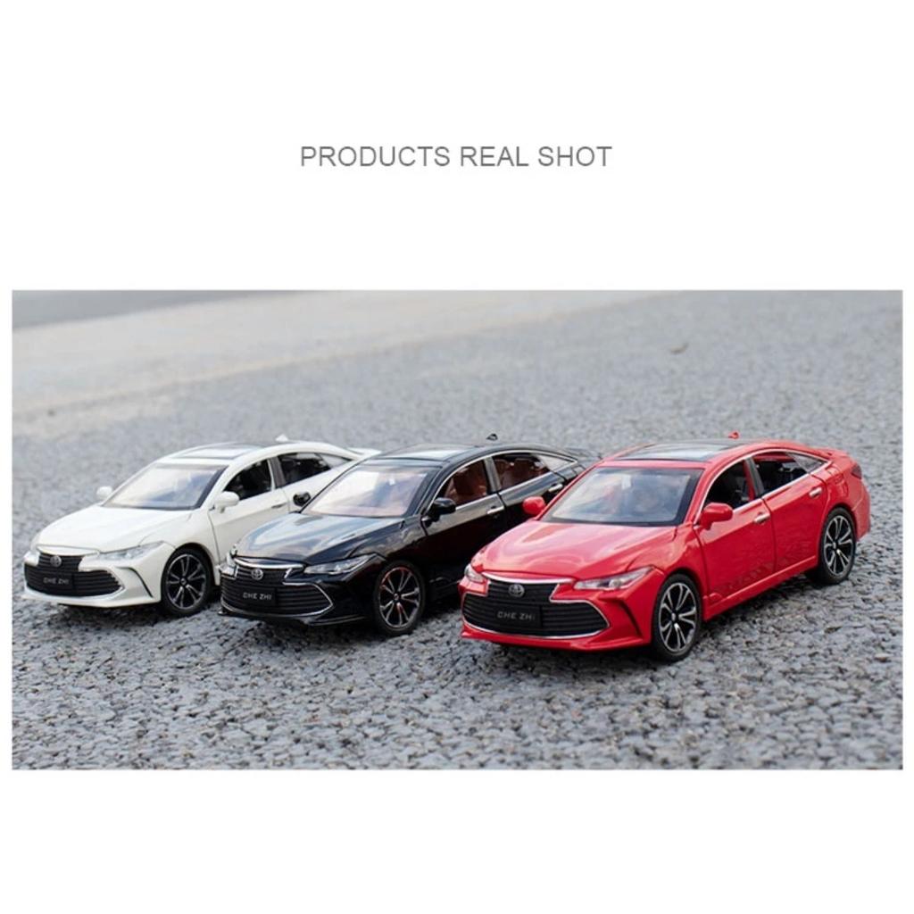 1/24 TOYOTA Avalon игрушечная машинка для детей литая металлическая модель миниатюрная звук свет двери открываются коллекция подарок для детей