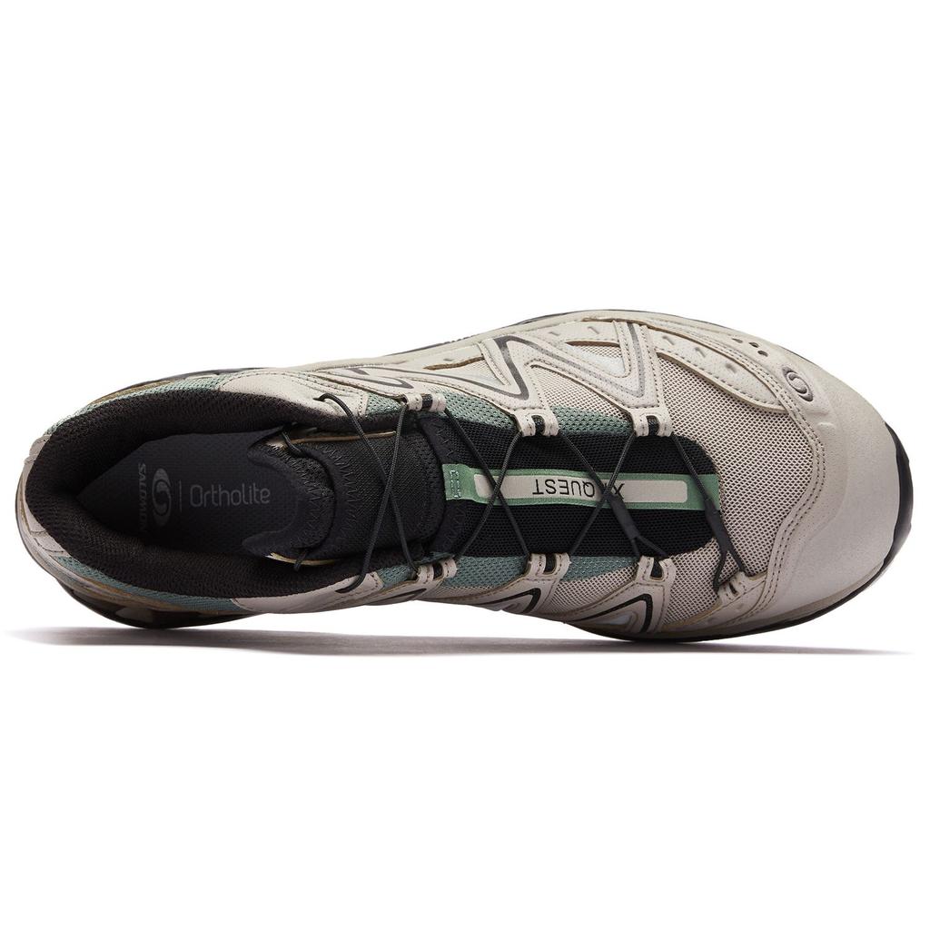 SALOMON XT-Quest Удобная ткань Прочные низкие функциональные ботинки для улицы Унисекс обувь Хаки Черный 474790